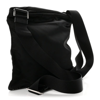 Prada Tessuto Nylon Saffiano Flat Messenger Bag Black 3 of 10