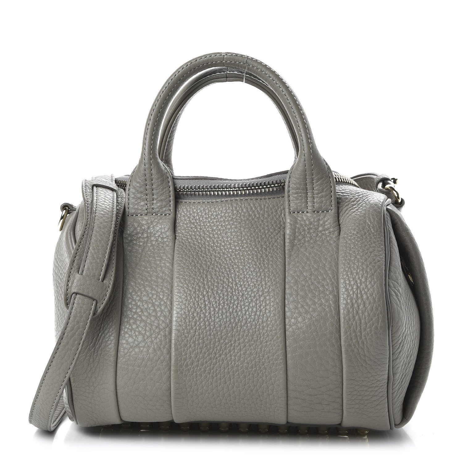 Alexander Wang Pebbled Lambskin Rockie Gray Pale Gold Hardware 1 of 9