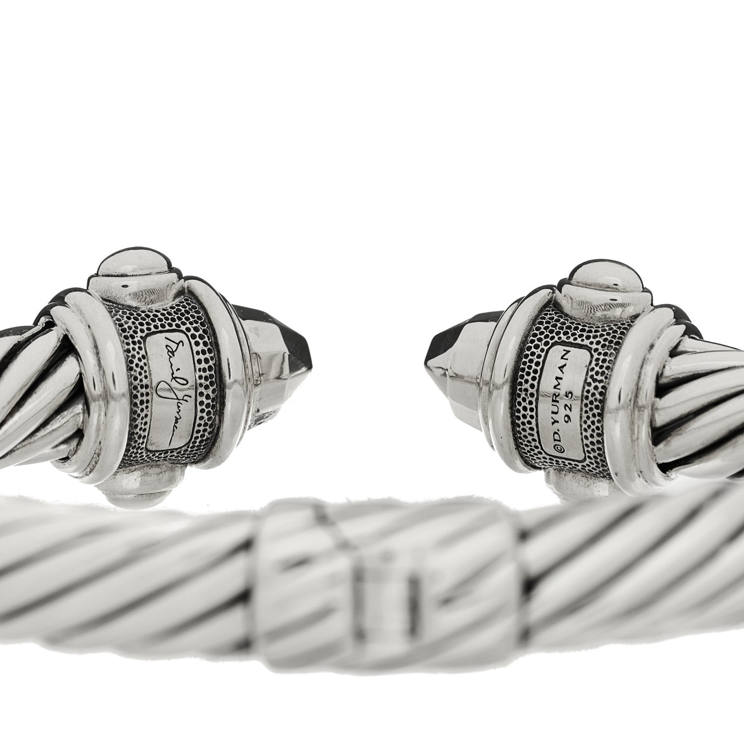 David Yurman Sterling Silver 9mm Renaissance Cable Bracelet 3 of 4