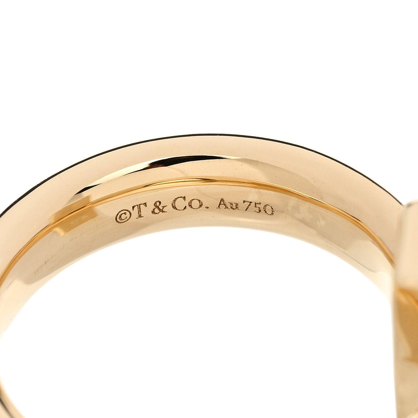 18K Yellow Gold 4.5mm T T1 Ring 49 4.75