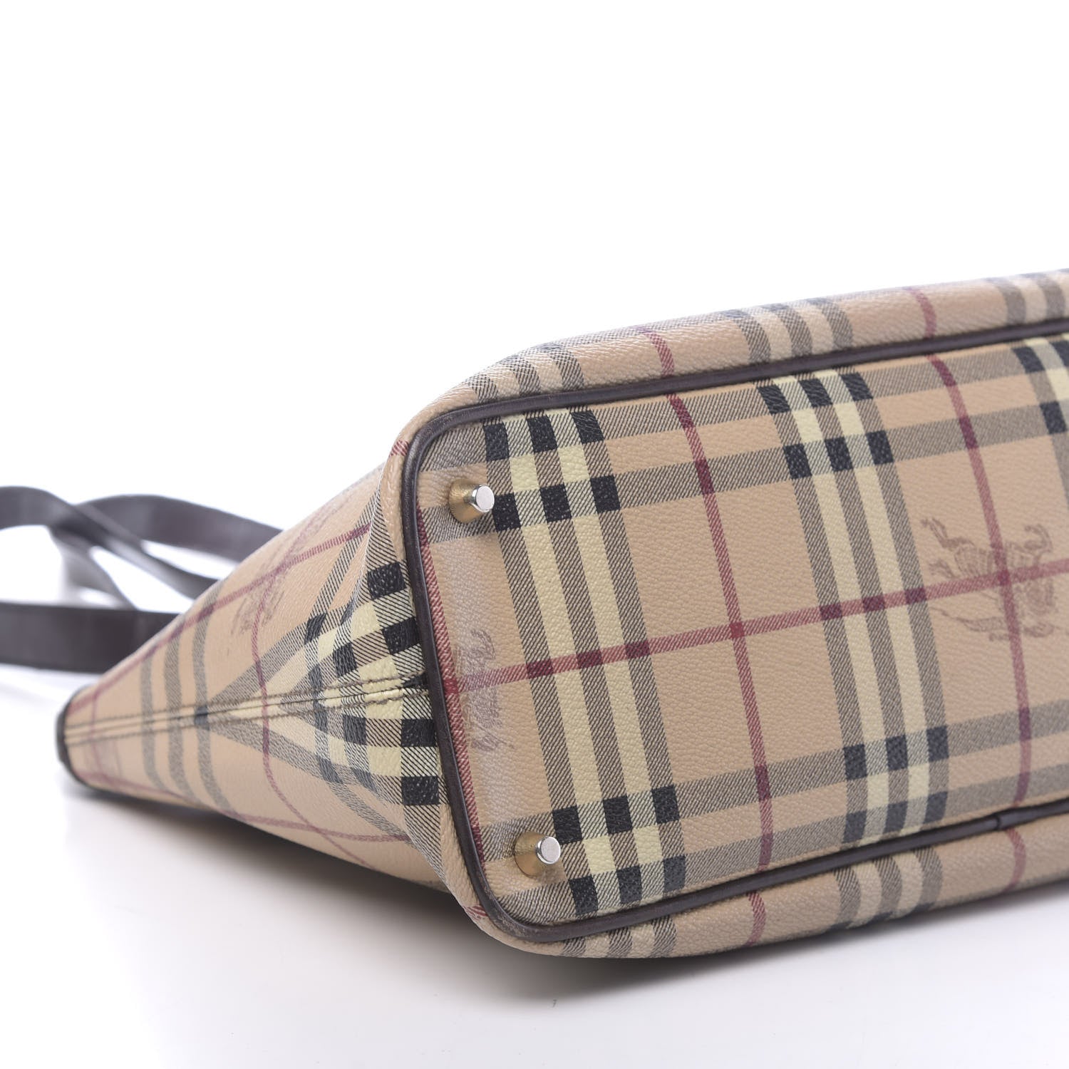Burberry Haymarket Check Medium Regent Tote Chocolate 14 of 15