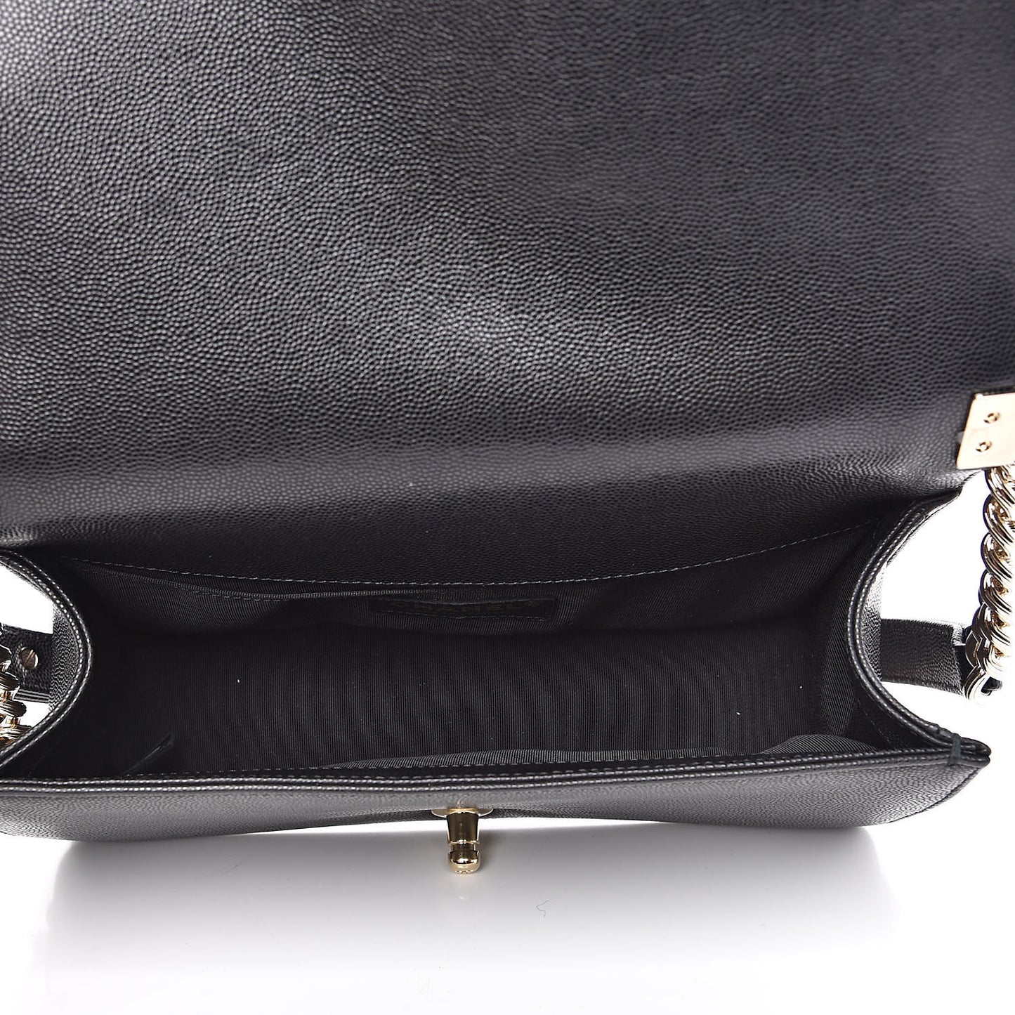 Caviar Quilted Medium Boy Flap Black