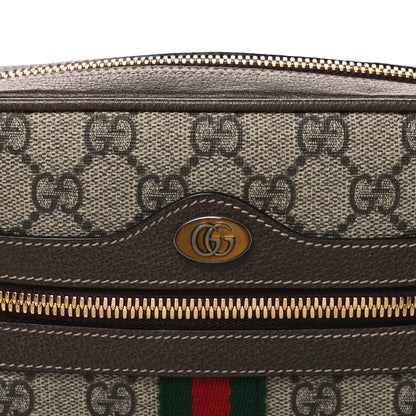 Gucci GG Supreme Monogram Web Small Ophidia Belt Bag 85 34 Dark Brown 7 of 9