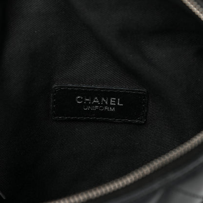 Chanel Lambskin Quilted Waist Belt Bag Black 6 of 16