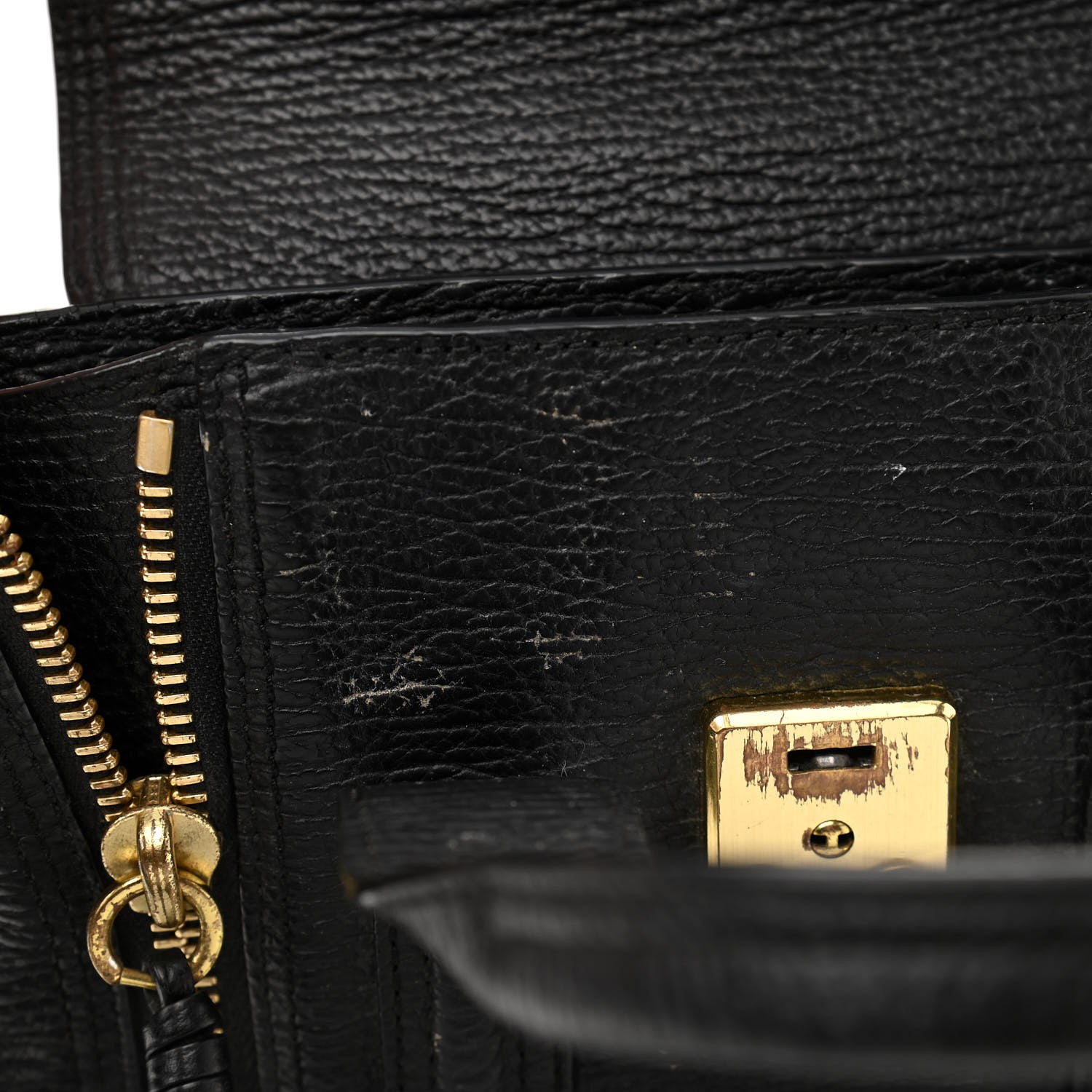 3.1 Phillip Lim Textured Calfskin Mini Pashli Satchel Black 16 of 18