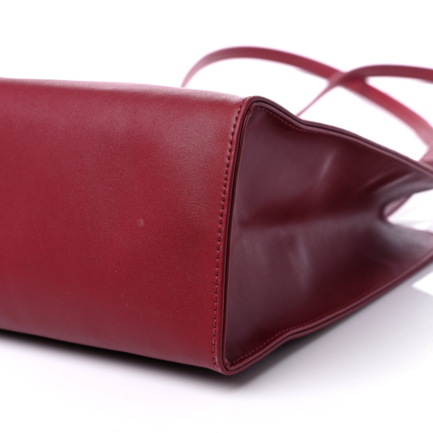 Telfar Vegan Leather Medium Shopping Bag Oxblood 9 of 10