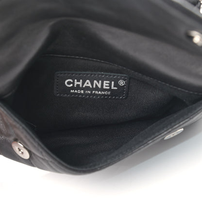 Chanel Lambskin Quilted Double Sided Wallet On Chain WOC Black 5 of 15