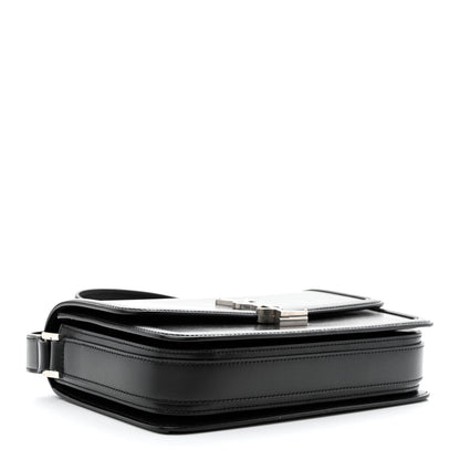 Saint Laurent Box Calfskin Monogram Medium Solferino Satchel Black 4 of 10