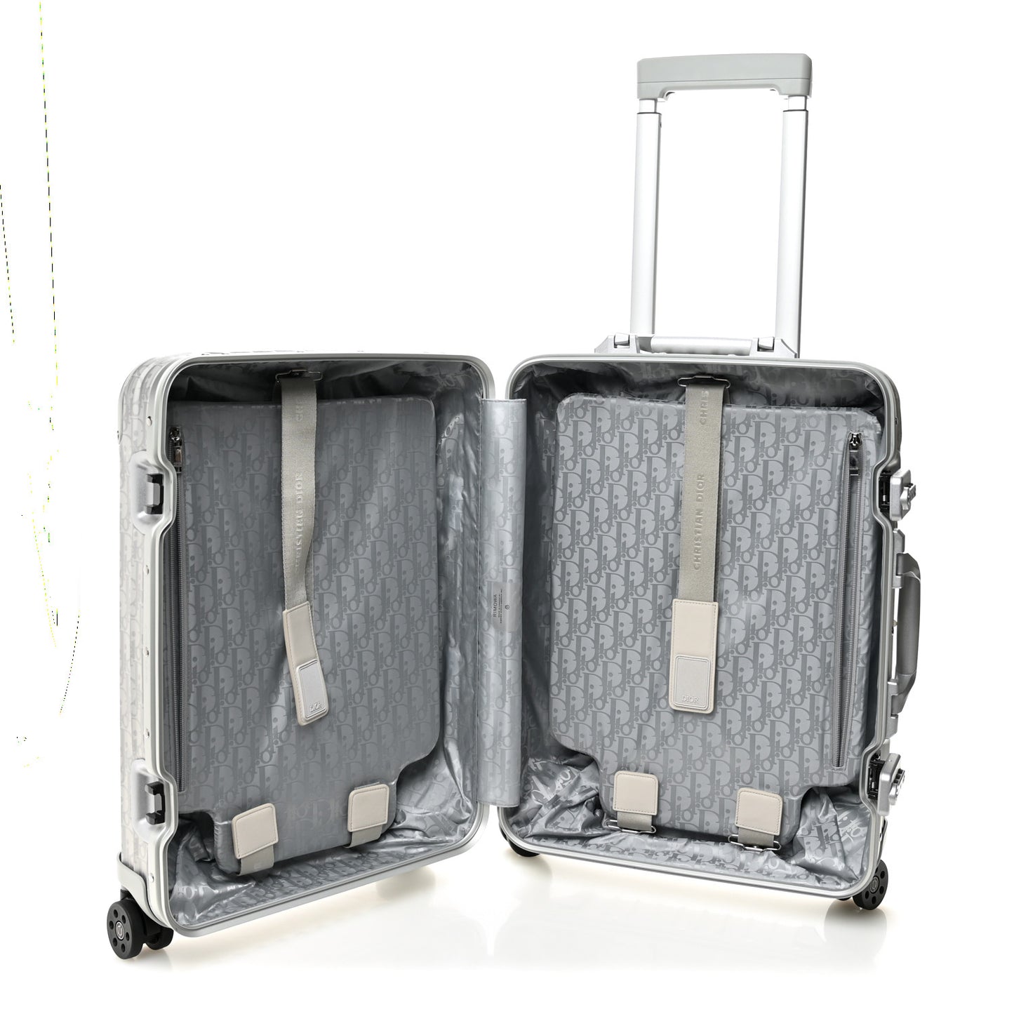 X RIMOWA Aluminum Gradient Cabin Luggage Silver