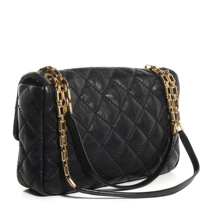 Chanel Calfskin Quilted Retro Chain Flap Black 3 of 9