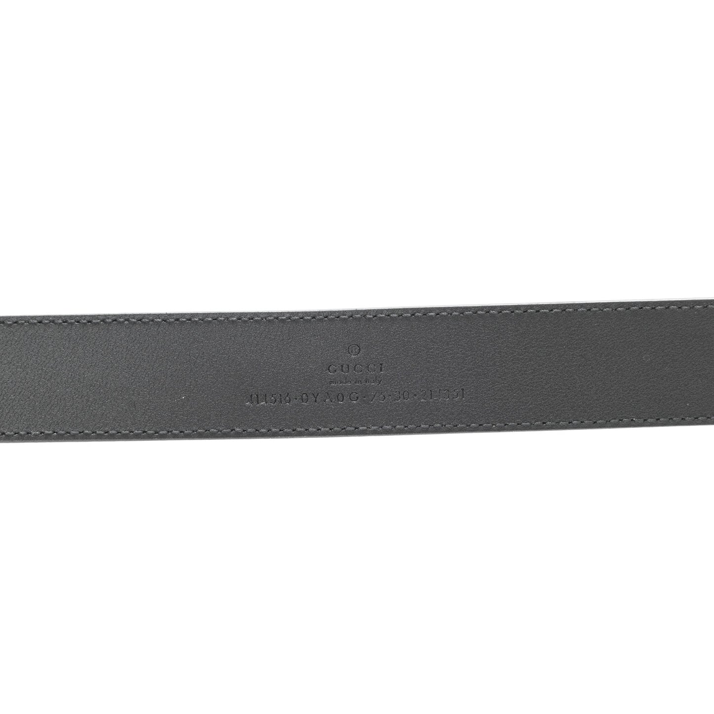 Plutone Calfskin Double G 30mm Belt 75 30 Black