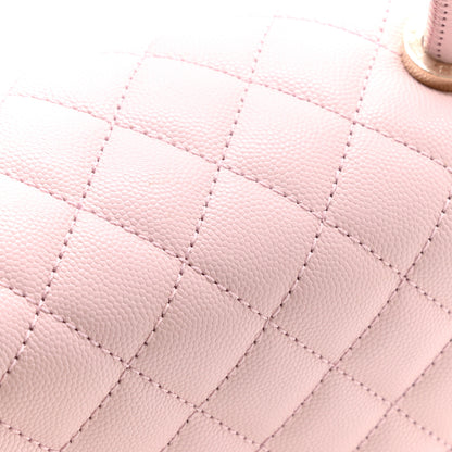 Chanel Caviar Quilted Small Coco Handle Flap Light Pink 10 of 11