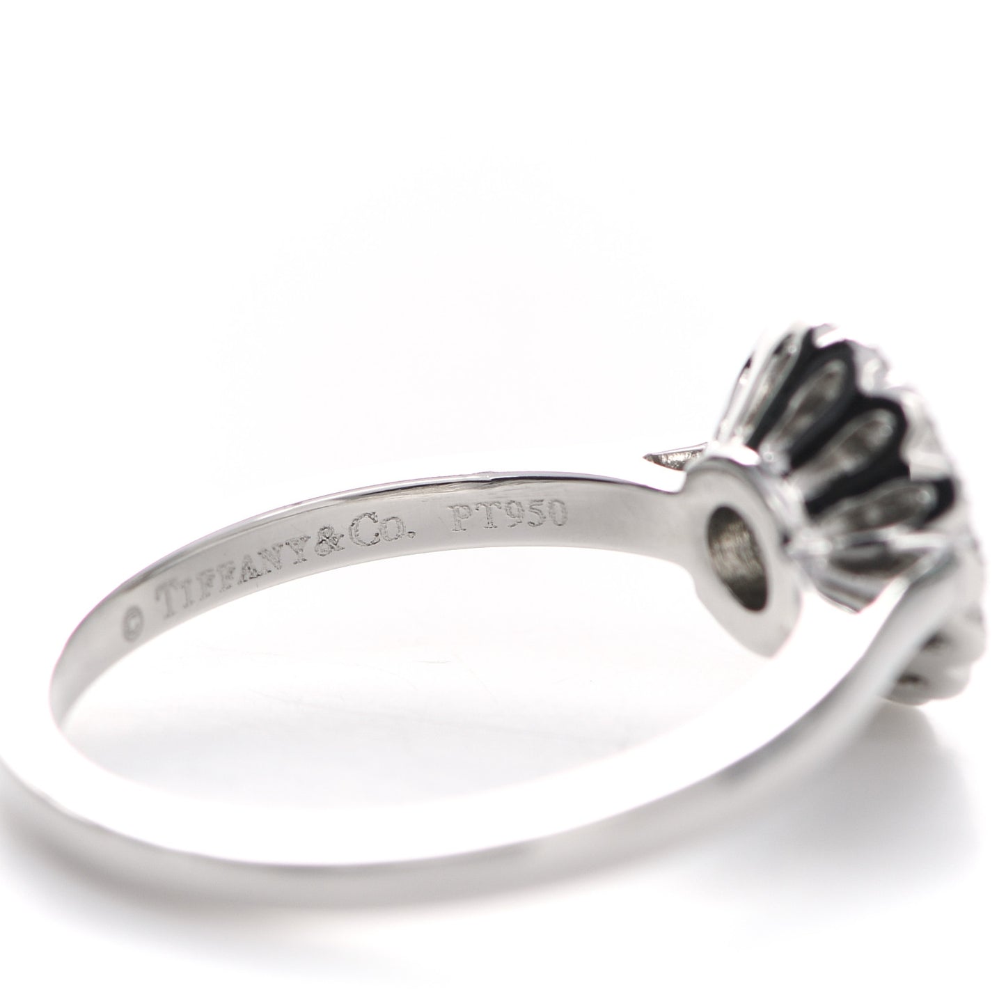 Platinum Diamond Round Enchant Flower Ring 49 5