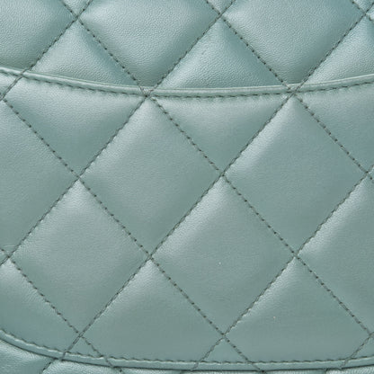 Chanel Lambskin Quilted Small Trendy CC Flap Dual Handle Bag Light Green 19 of 21