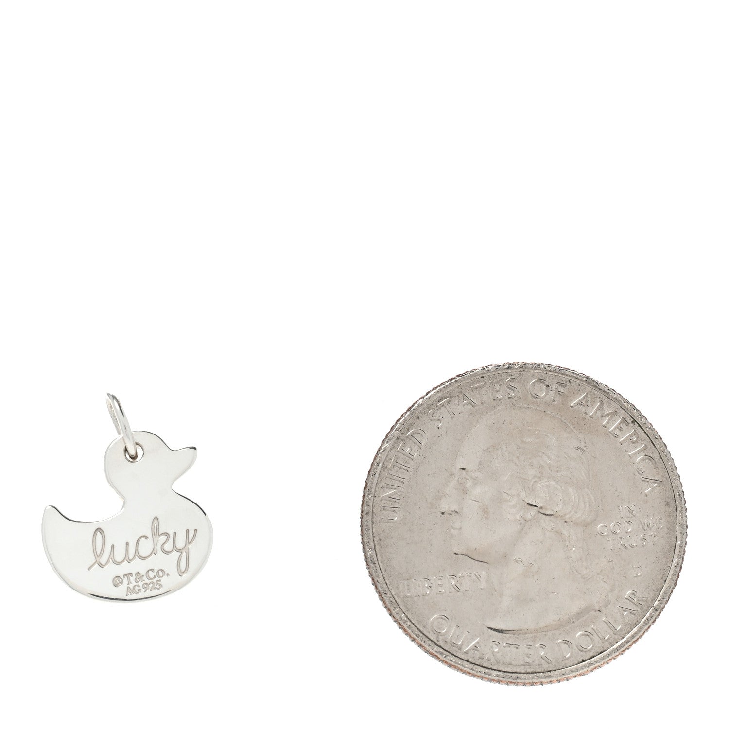 Tiffany Sterling Silver Lucky Duck Charm 2 of 4