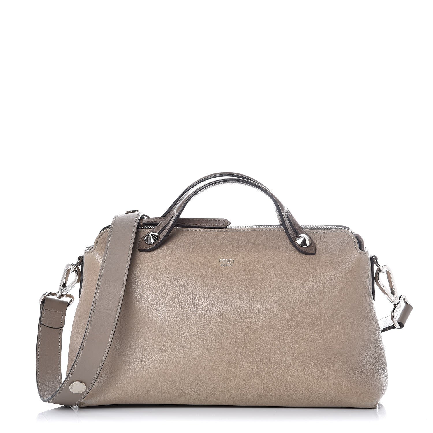 Fendi Vitello Dolce Medium By The Way Boston Bag Tortora Seppia 1 of 7