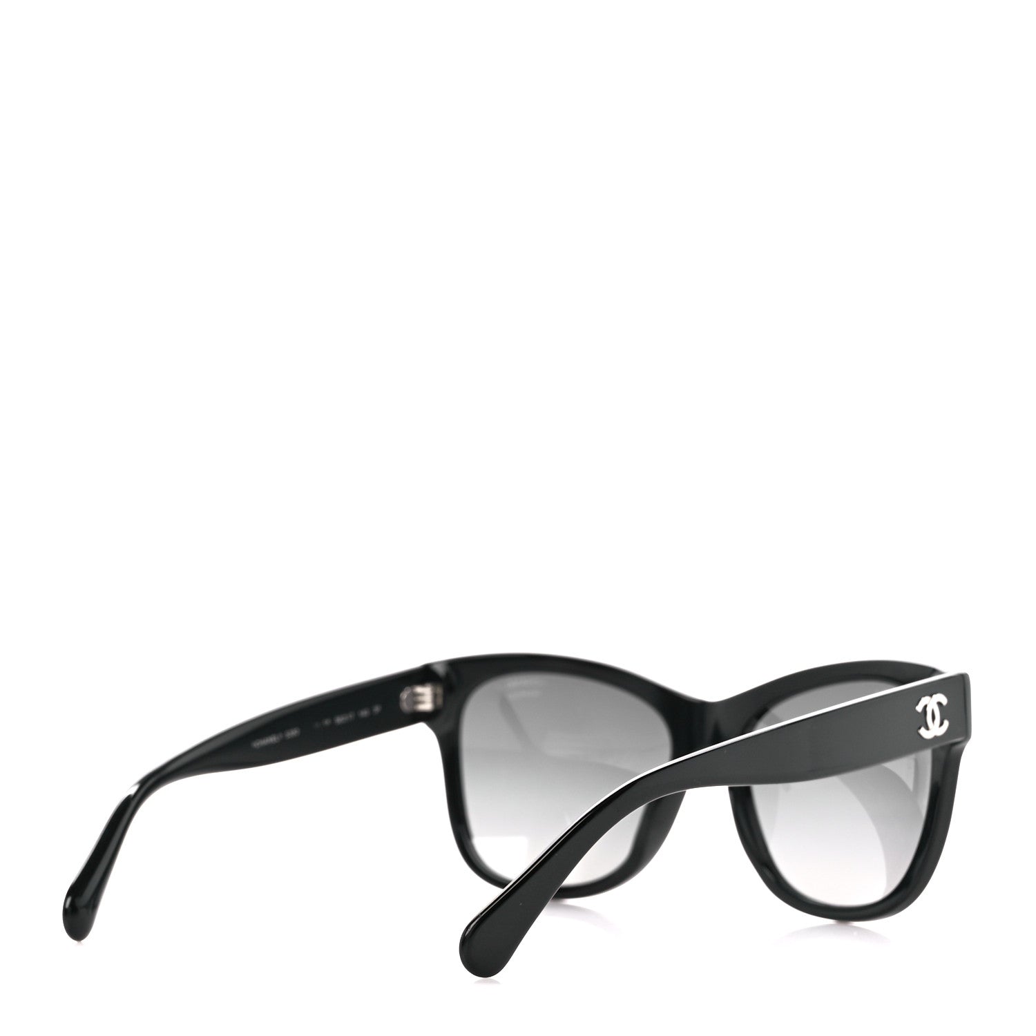 Chanel Acetate Polarized Square CC Sunglasses 5380 Black 4 of 8