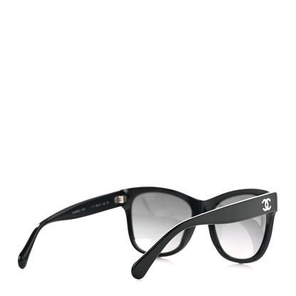 Chanel Acetate Polarized Square CC Sunglasses 5380 Black 4 of 8