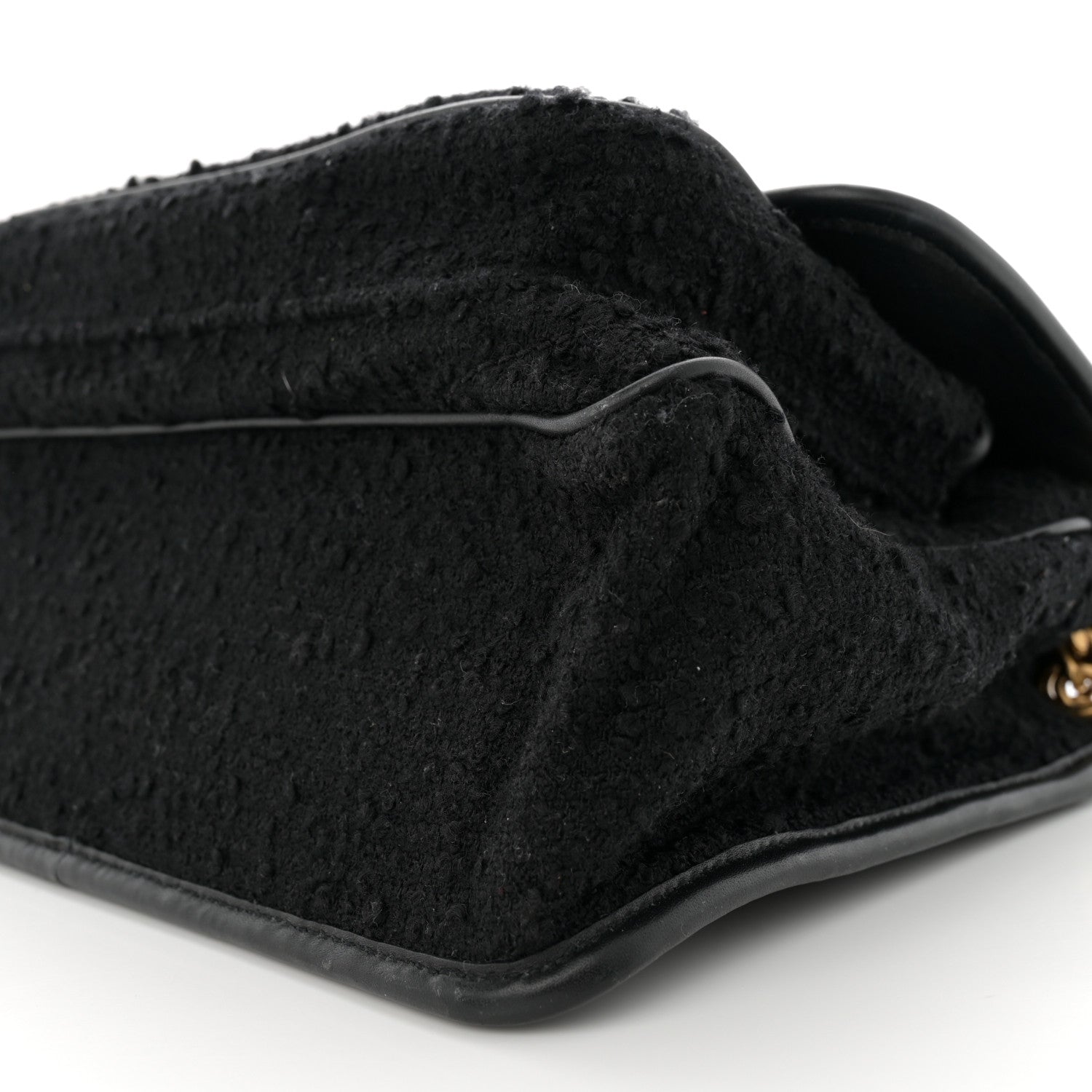 Saint Laurent Boucle Tweed Monogram Medium Niki Chain Satchel Black 10 of 12