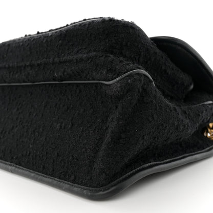 Saint Laurent Boucle Tweed Monogram Medium Niki Chain Satchel Black 10 of 12