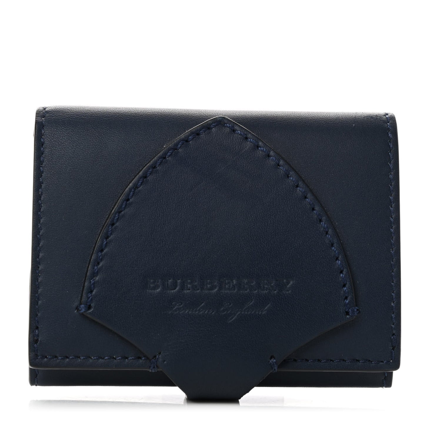 Calfskin Harlow Bifold Wallet Indigo