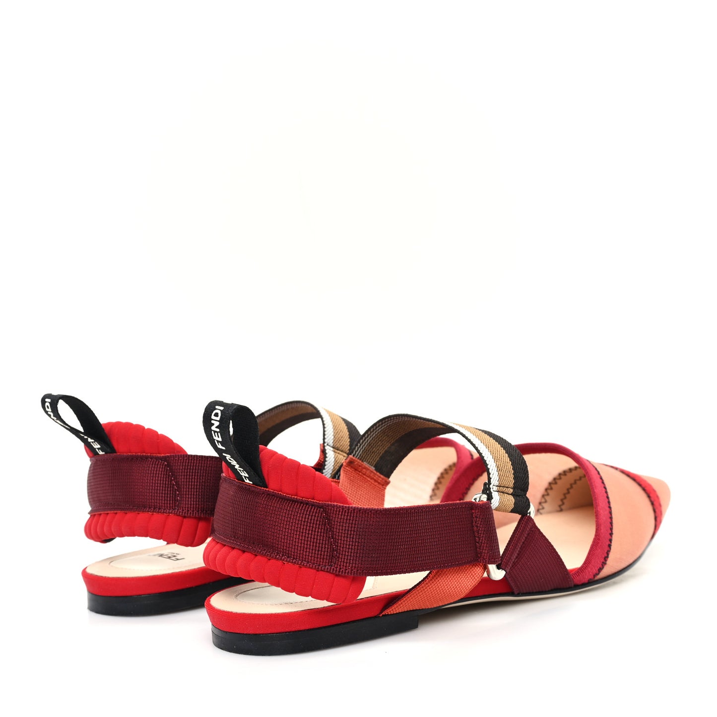 Technical Mesh Colibri Slingback Ballerina Flats 40 Fragola Mou Fango Ruggine
