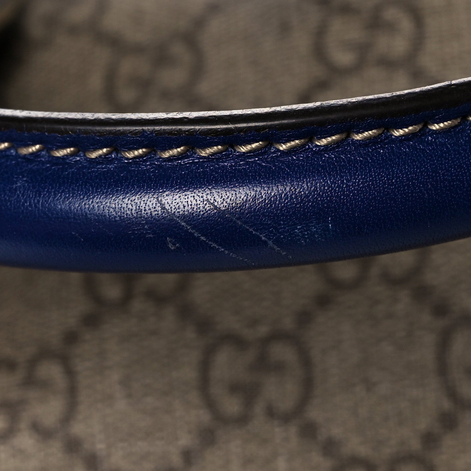 Gucci GG Plus Monogram Medium Boston USA Flag Unicef Duffle Blue 15 of 29