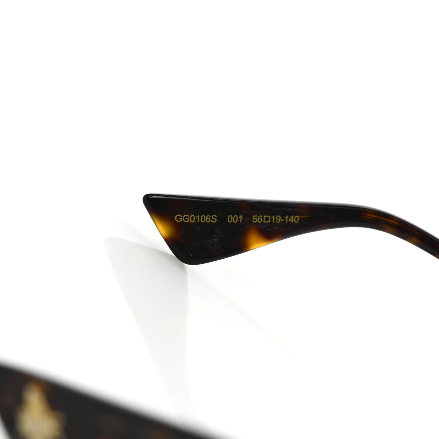 Gucci Acetate Oversize Square Frame GG0106S Sunglasses Black 6 of 7