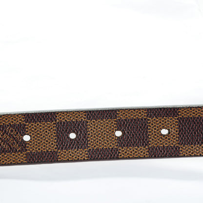 Louis Vuitton Damier Ebene LV Paris Belt Gold 75 30 6 of 11