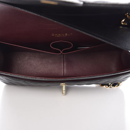 Chanel Caviar Quilted Jumbo Double Flap Black 6 of 9
