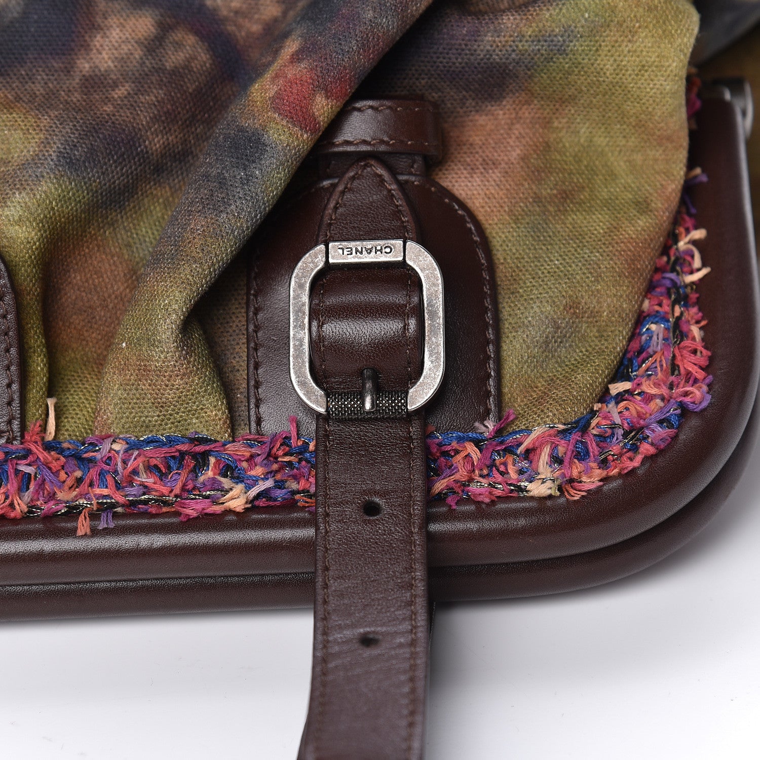Chanel Washed Toile Graffiti On The Pavements Bowler Khaki Multicolor 10 of 19