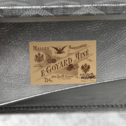 Goyard Goyardine Saint Honore Clutch Silver 8 of 8