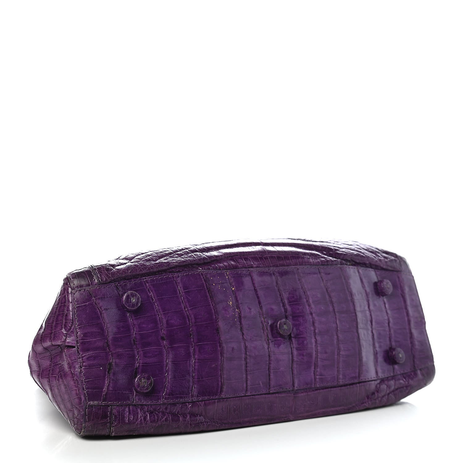 Nancy Gonzalez Crocodile Tote Purple 6 of 10