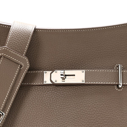 Hermes Taurillon Clemence Jypsiere 28 Etoupe 8 of 10
