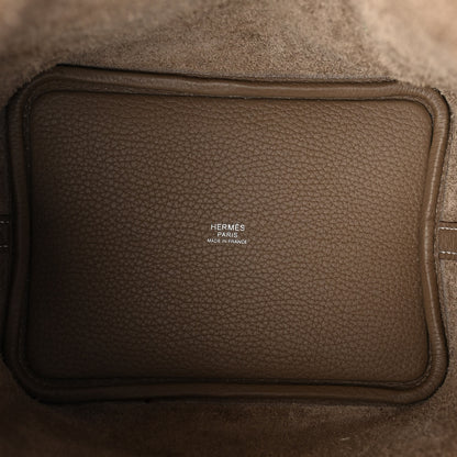 Hermes Taurillon Clemence Picotin Lock 18 PM Etoupe 6 of 11