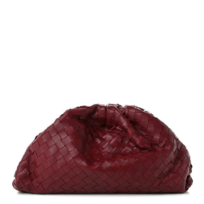 Bottega Veneta Nappa Maxi Intrecciato The Pouch Oversized Clutch Bordeaux 1 of 10