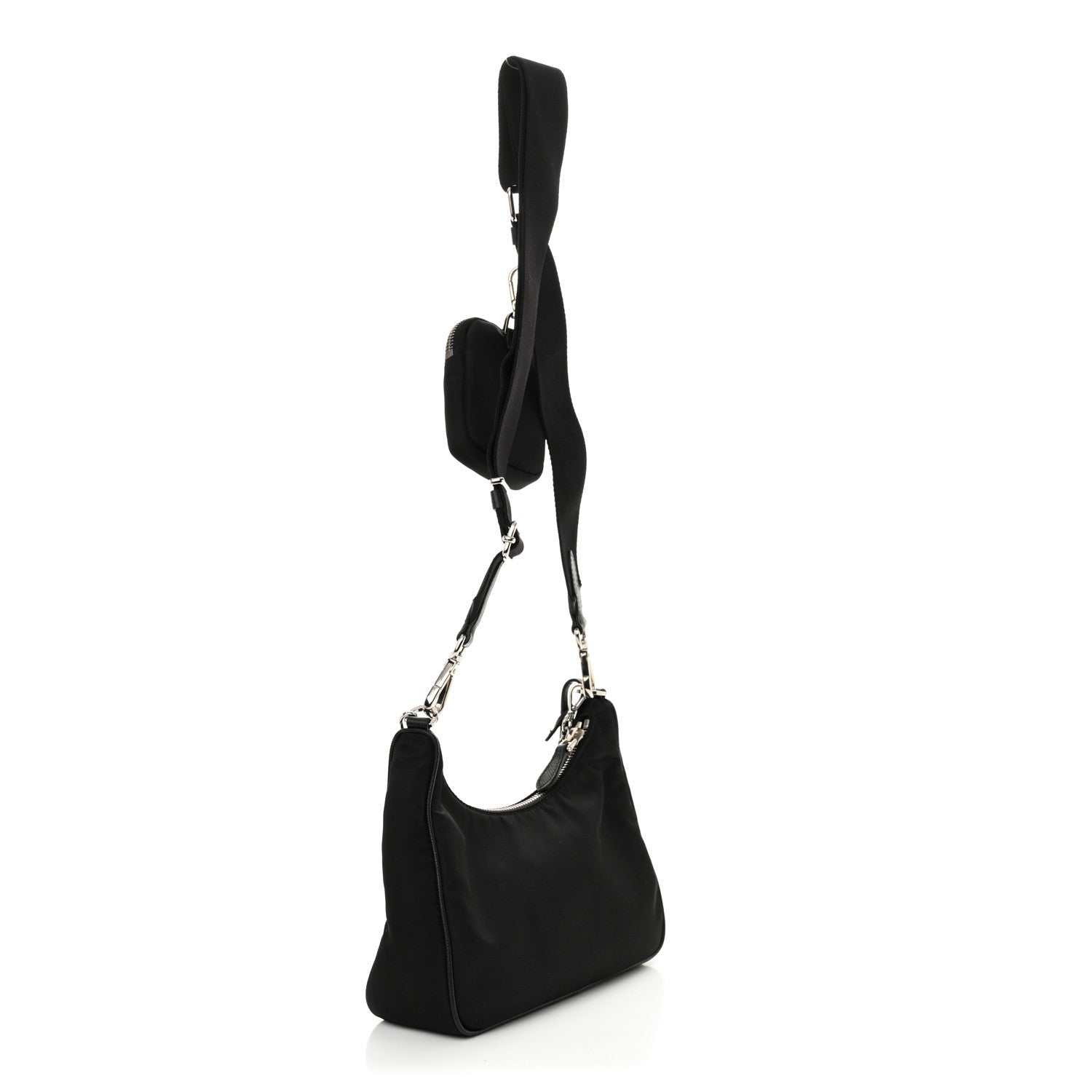 Prada Nylon Re-Edition 2005 Shoulder Bag Black 3 of 10