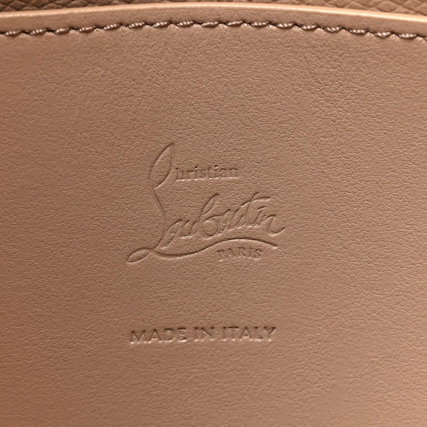 Calfskin Perforated Loubinthesky Large Cabarock Spikes Tote Roca