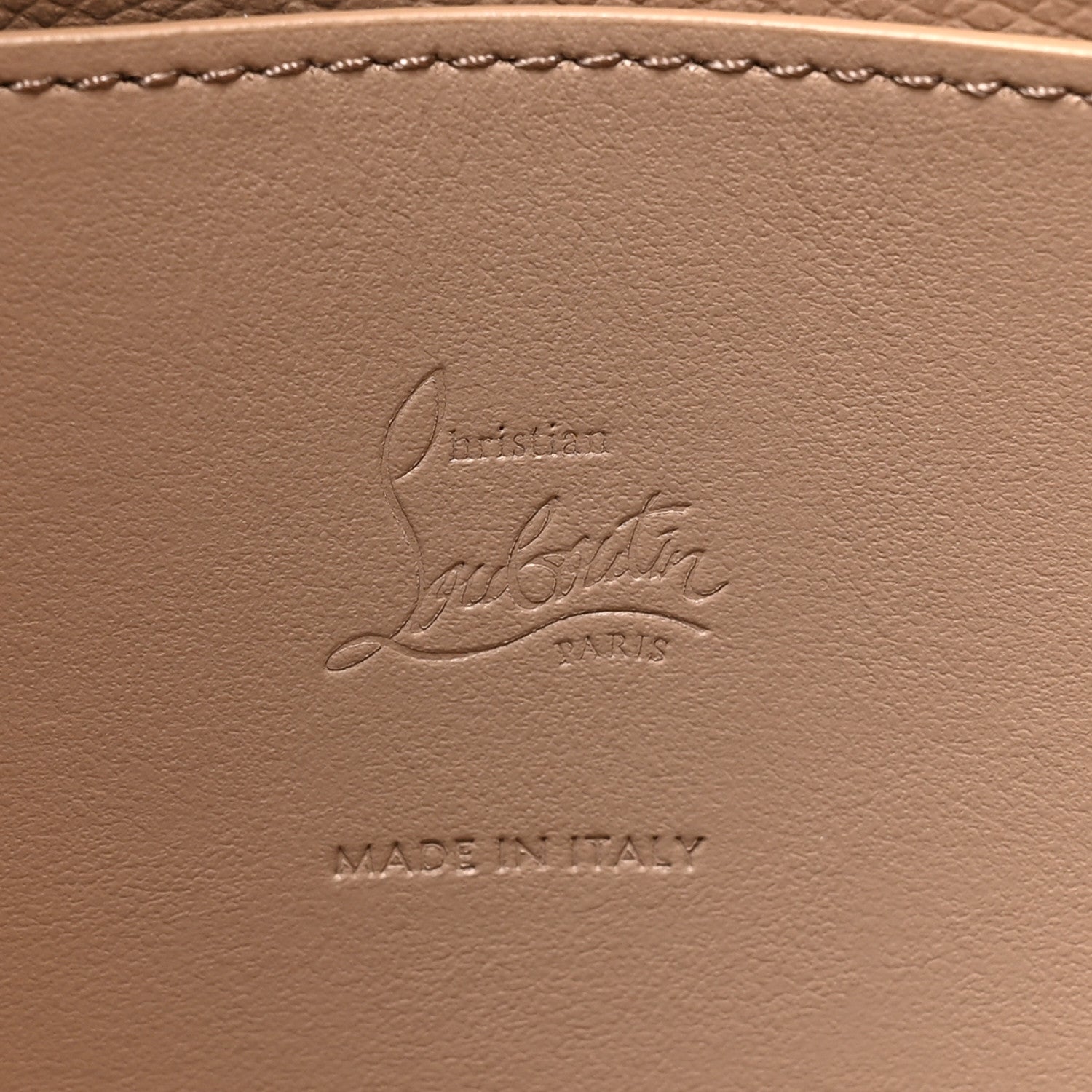 Christian Louboutin Calfskin Perforated Loubinthesky Large Cabarock Spikes Tote Roca 6 of 9