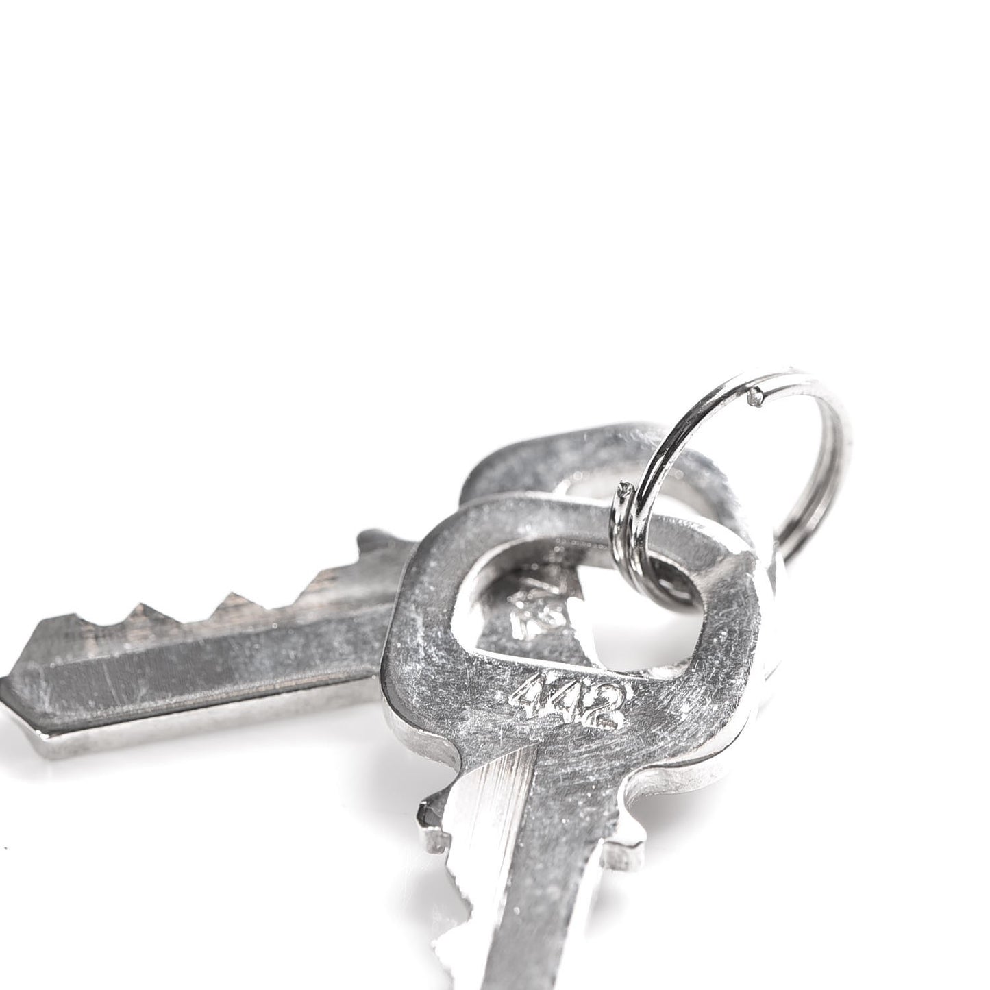 Polished Silver Lock and Key Set #442