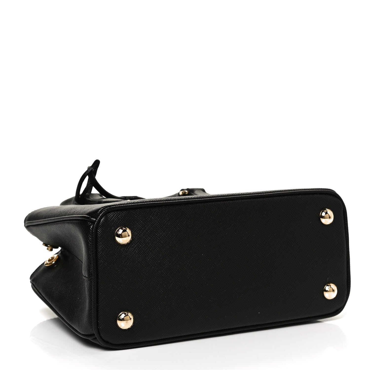 Prada Saffiano Lux Micro Galleria Shoulder Bag Black 4 of 12