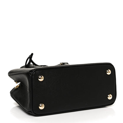 Prada Saffiano Lux Micro Galleria Shoulder Bag Black 4 of 12
