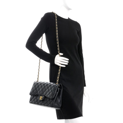 Chanel Caviar Quilted Jumbo Double Flap Black 2 of 8