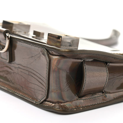 Proenza Schouler Metallic Patent PS11 Wristlet Clutch Brown 9 of 13