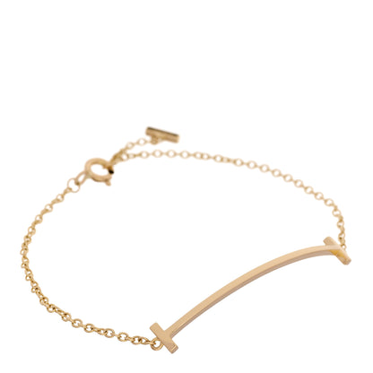 Tiffany 18K Yellow Gold T Smile Bracelet 1 of 4