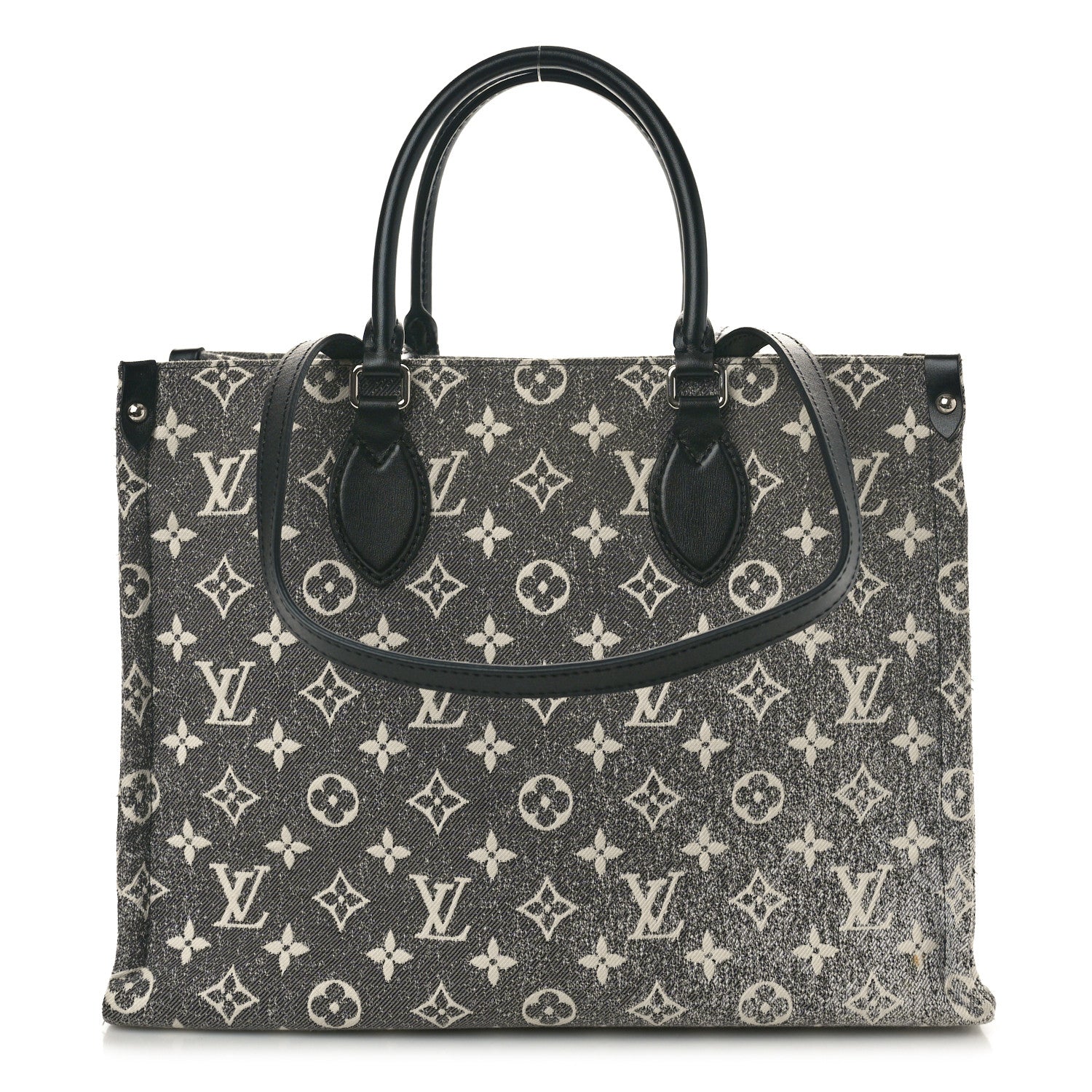 Louis Vuitton Monogram Jacquard Denim Onthego MM Black 1 of 9