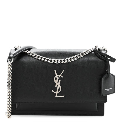 Saint Laurent Calfskin Medium Monogram Sunset Black 1 of 9
