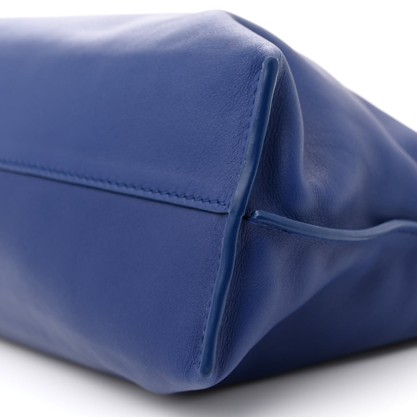 Satin Calfskin Monochrome Flamenco Knot Clutch Deep Purple Glaze