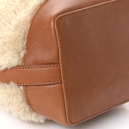 Saint Laurent Shearling Calfskin Small Emmanuelle Bucket Bag Natural Beige Brick 9 of 10