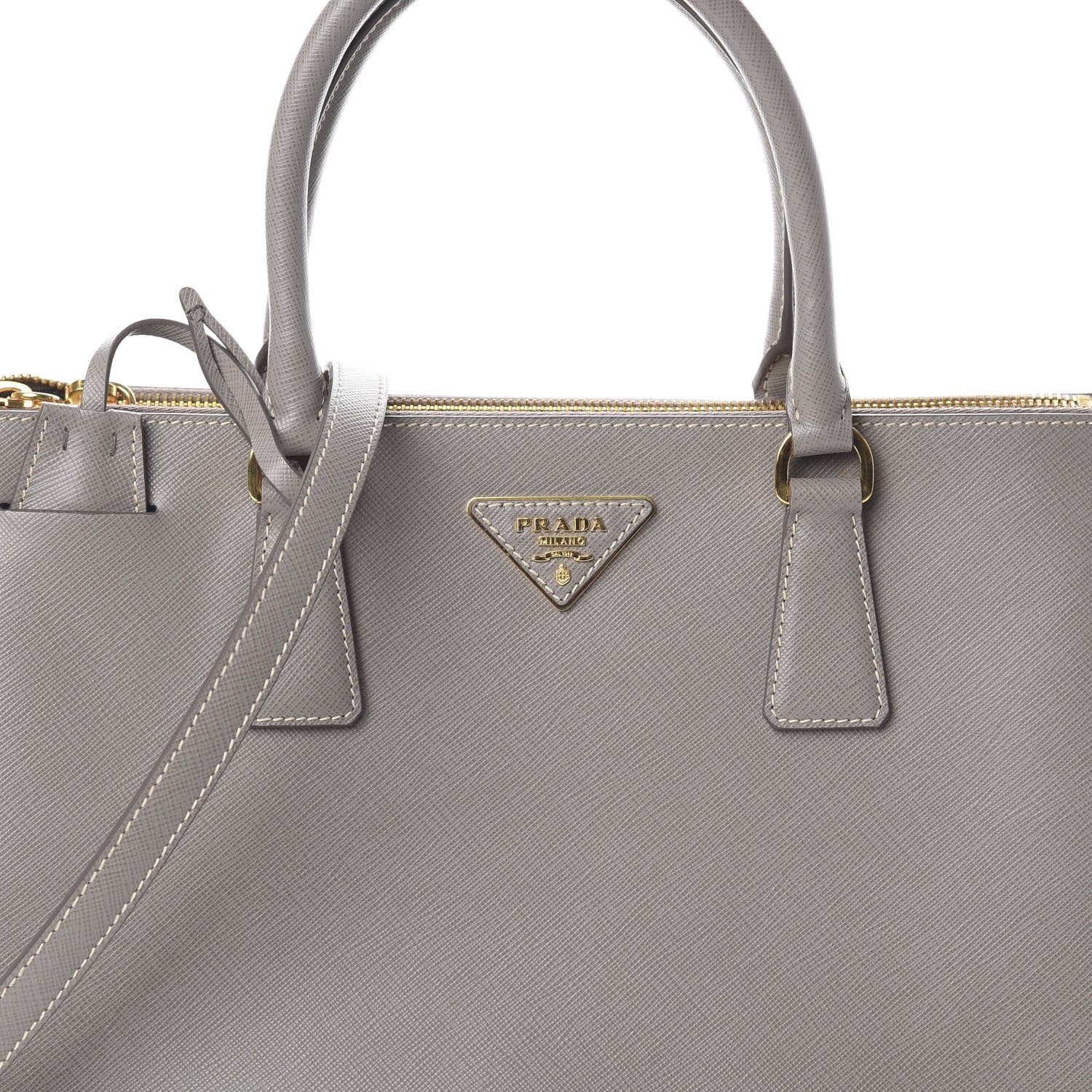 Prada Saffiano Medium Galleria Double Zip Tote Argilla 8 of 8